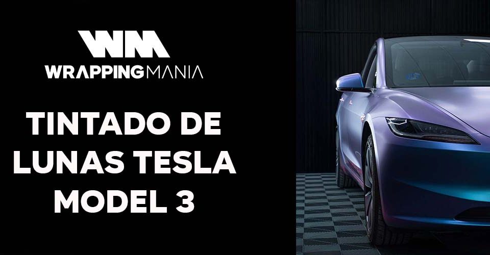 Tintado de lunas Tesla Model 3
