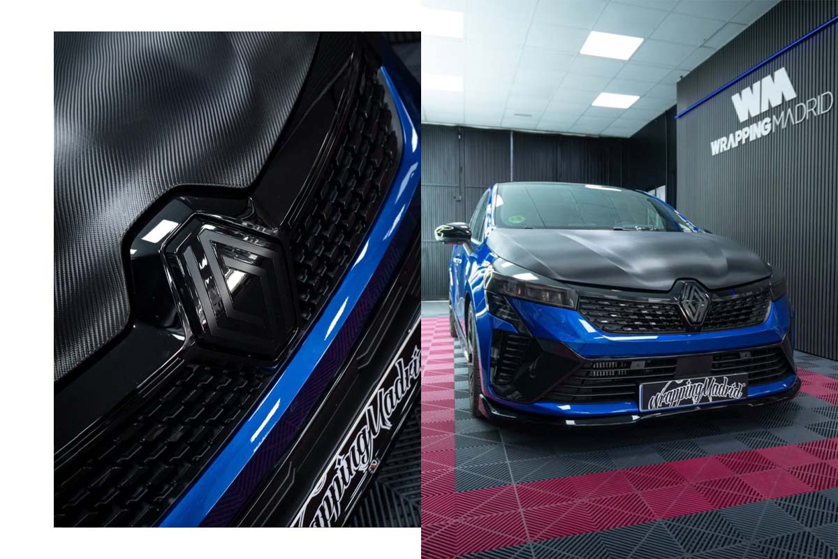 Modificación deportiva en fibra de carbono de un Renault Clio